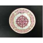 VINTAGE Arta Austria Enamel Bowl - Pink & White - 10 cm