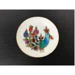 VINTAGE Arta Austria Enamel & Rhinestone Dish - Bird