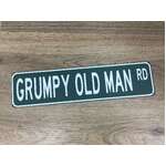 Tin Street Sign - Grumpy Old Man Rd - 40 x10 cm