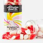 Rock Candy - The Australian Sweet Co - 170g  - Strawberries & Cream