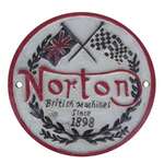 Norton - Cast Iron Sign - Vintage Style