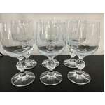 VINTAGE Bohemia Crystal Claudia Wine Glasses | Lot of 6