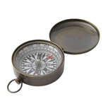 Compact Pocket Compass | Bronze-Coated Brass | Vintage Reproduction