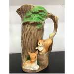 VINTAGE Withernsea Fauna Pitcher Jug | Tree Trunk w Rabbits & Squirrel AF