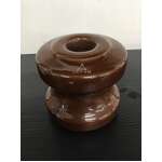 VINTAGE Brown Ceramic Telephone Insulator | Made in Japan 