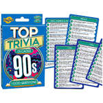 Cheatwell Top Trivia Decades 1990s Quiz Game | Travel Size Party Game