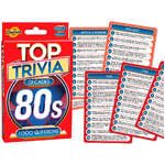 Cheatwell Top Trivia Decades 1980s Quiz Game | Travel Size Party Game