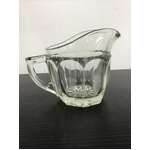 VINTAGE Depression Glass Creamer Jug | Ribbed Sides