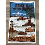 VINTAGE 1977 Eucla Western Australia Souvenir Tea Towel | Golden Jubilee