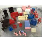 VINTAGE Kleeware Mettoy Plastic Dolls Furniture | Mixed Lot 