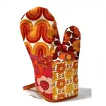 Anna Chandler Single Oven Glove | 70s Orange
