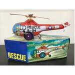 Rescue Helicopter Wind Up Tin Toy | Collectable Retro
