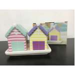 Ceramic Beach Hut Salt and Pepper Shakers