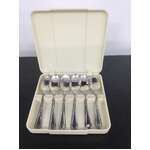 VINTAGE Cased Set of 6 EPNS Teaspoons