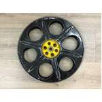 VINTAGE Maspro Australia Metal 35 mm 1200 Foot Film Reel | Black & Yellow