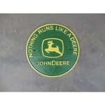 John Deere Cast Iron Sign - Round