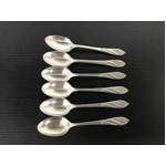 VINTAGE Grosvenor Silver Plate Denise Tea Coffee Spoons x 6