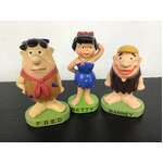 VINTAGE Flintstones Ornaments x 3 Betty Barney Fred | Made in Japan