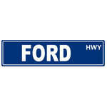 Tin Street Sign | Ford Highway | 40 x15 cm