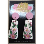Polymer Earrings - Dangle - Floral Long