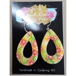 Polymer Earrings - Dangle - Fruity Hoop