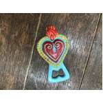 Sacred Heart Bottle Opener | Cast Iron | Hand Painted