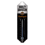 Thermometer - Harley Davidson Black - Metal