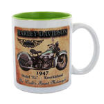 1947 Knucklehead Harley Davidson Motorcycle Mug - Ceramic