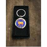 Golden Fleece Ram Metal Keyring | Retro Keychain