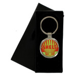 Shell Oil Metal Keyring Keychain