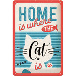 Home is Where the Cat Is - Medium Tin Sign - Nostalgic Art