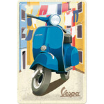 Mid Century Vespa - Medium Tin Sign - Nostalgic Art
