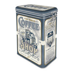 Coffee Tin - Clip Top - Retro Style Coffee Shop