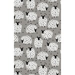 Grey Sheep Cotton Kitchen Tea Towel