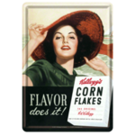 Corn Flakes Metal Postcard - Nostalgic Art