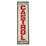 Castrol Sign Vertical - Cast Iron