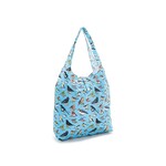 Foldable Resuable Shopping Bag - Blue Wild Birds