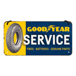 Goodyear Hanging Tin Sign | Nostalgic Art | 20 x 10 cm | Retro Metal Sign