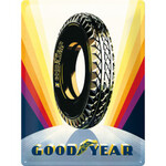 Goodyear Tyre Rainbow - Large Tin Sign - Nostalgic Art - 30 x 40 cm