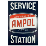 Ampol Service Station Tin Sign - Reproduction Vintage