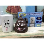 Poop and Toilet Paper Salt and Pepper Shakers