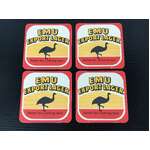 VINTAGE Emu Export Lager Coasters x 4 | Cardboard