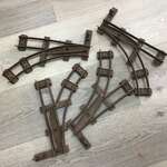 VINTAGE Hornby Meccano O Gauge Train Track x 4 Points AF