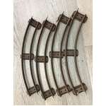 VINTAGE Hornby Meccano O Gauge Train Track x 4 Curves AF