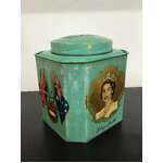 VINTAGE 1953 Coronation Bushells Tea Tin Caddy | 1 Pound Size 