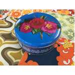 VINTAGE Sunshine Biscuits Tin | Pink Camellia | Round
