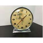 VINTAGE 1960's Diamond China Cat Eyes Mechanical Alarm Clock | Running