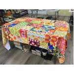 70''s Orange Patchwork Tablecloth | Anna Chandler | 2.5 x 1.4 m