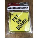 Pet On Board Car Sign