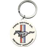 Ford Mustang Round Disc Key Ring | Nostalgic Art